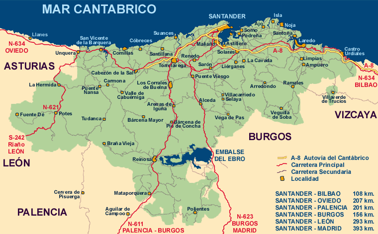 Mapa Liebana